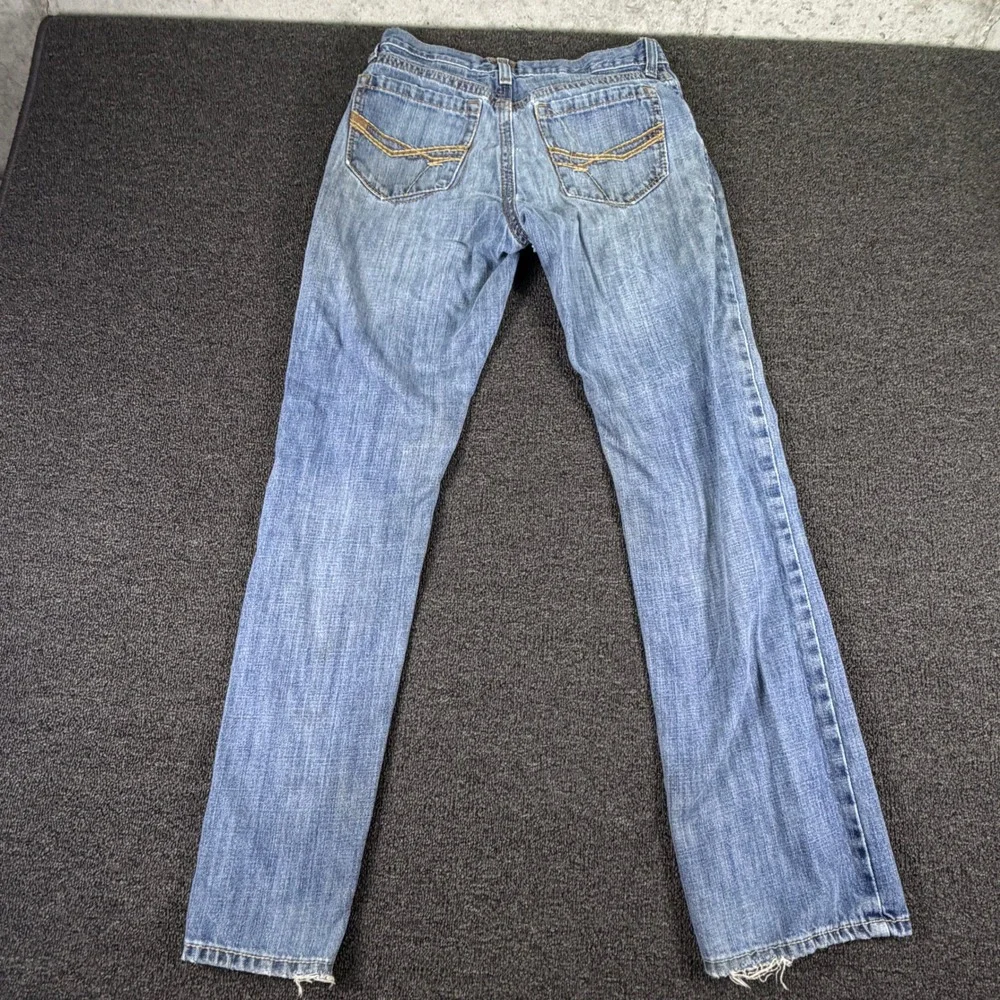Ariat Jeans Mens 31x36 Fits (30x33) M4 Low Rise Boot Cut Blue Light Wash Denim